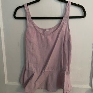 Lavender Peplum Tank Top